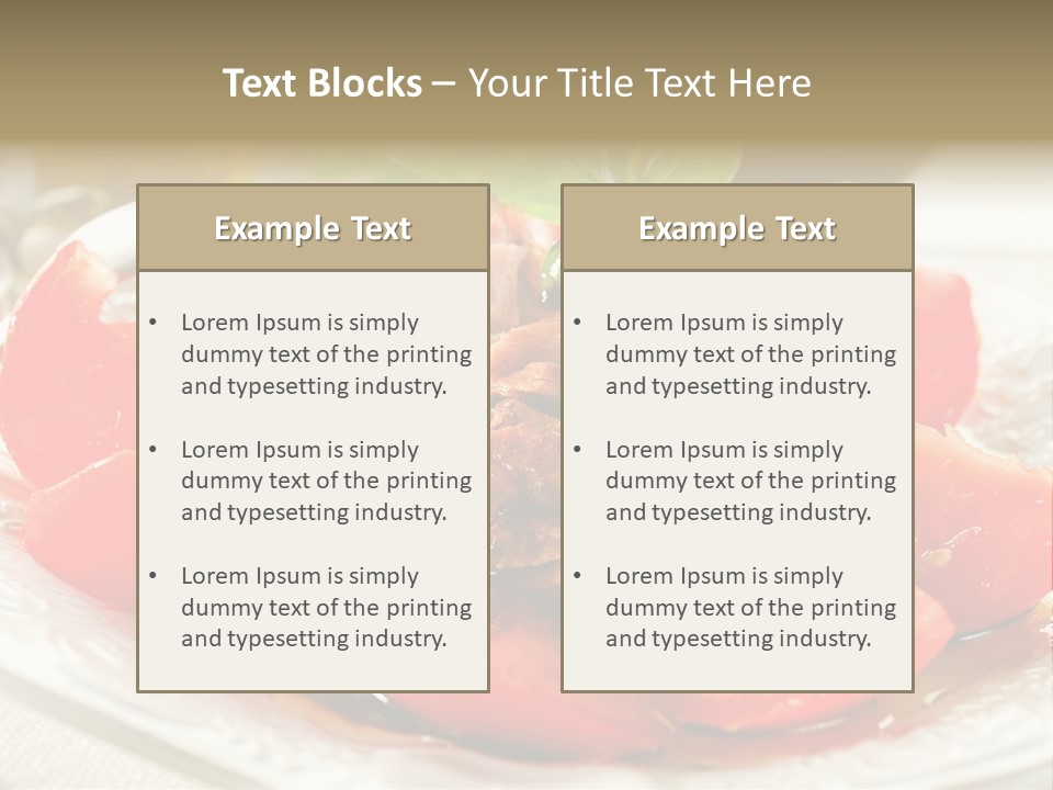 Vegetable Nutrition Fine PowerPoint Template