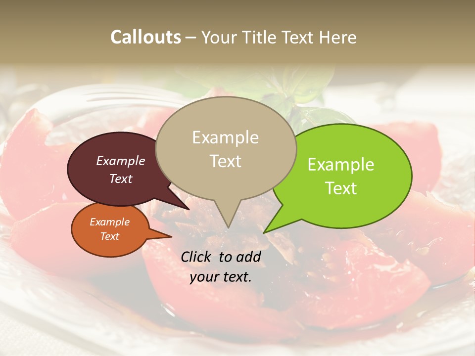 Vegetable Nutrition Fine PowerPoint Template