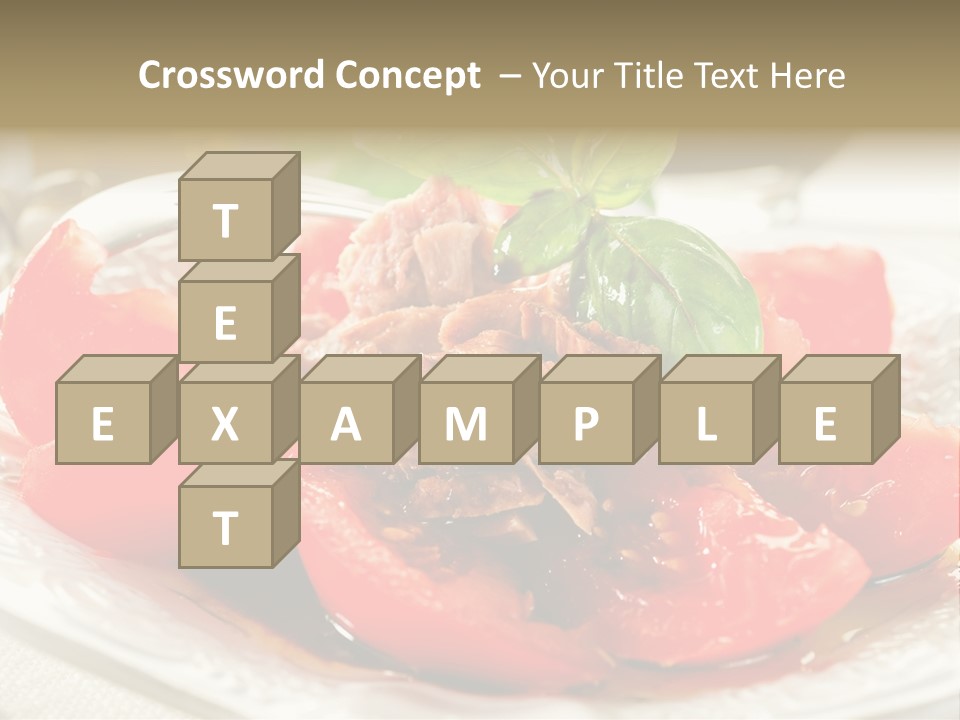 Vegetable Nutrition Fine PowerPoint Template