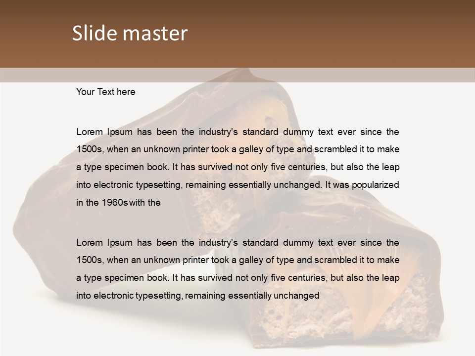 Caramel Treat Sliced PowerPoint Template