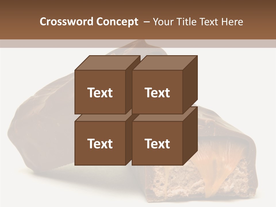 Caramel Treat Sliced PowerPoint Template