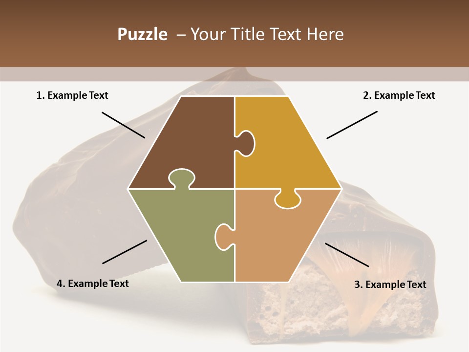 Caramel Treat Sliced PowerPoint Template