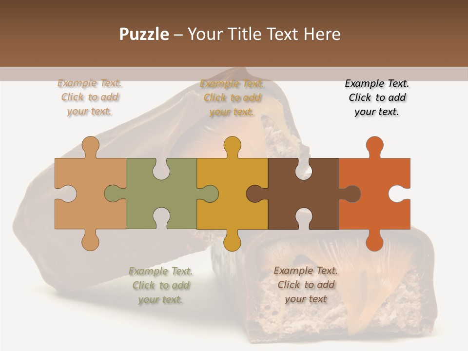 Caramel Treat Sliced PowerPoint Template