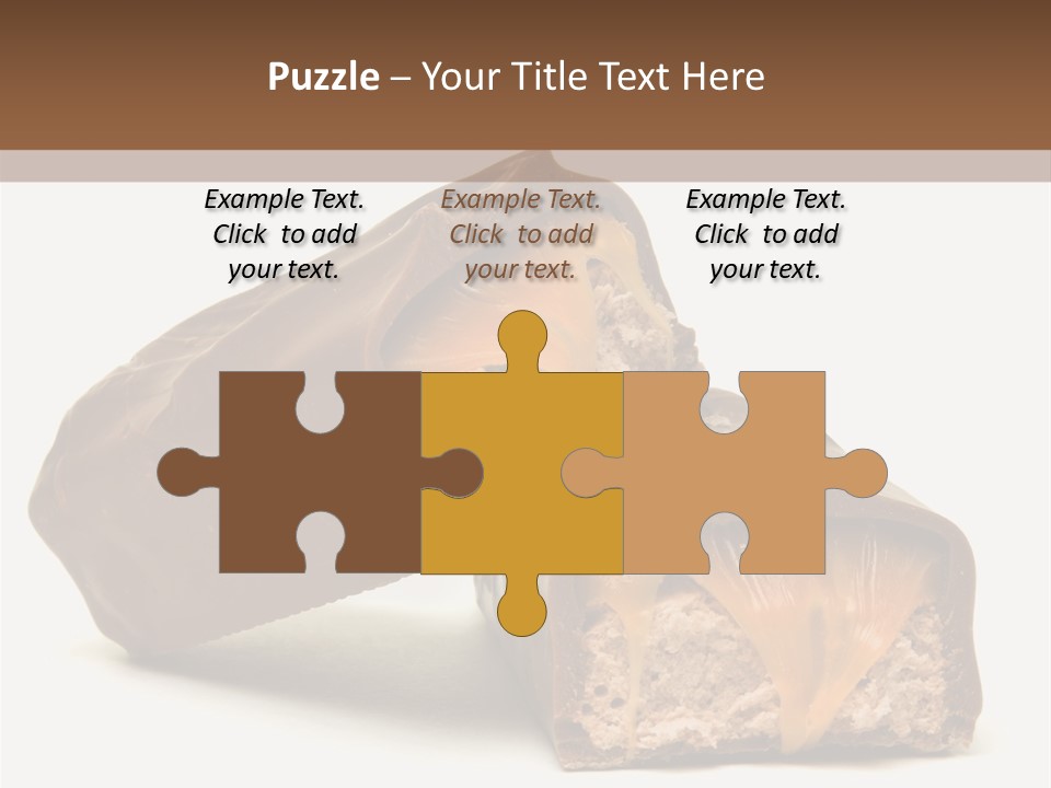 Caramel Treat Sliced PowerPoint Template