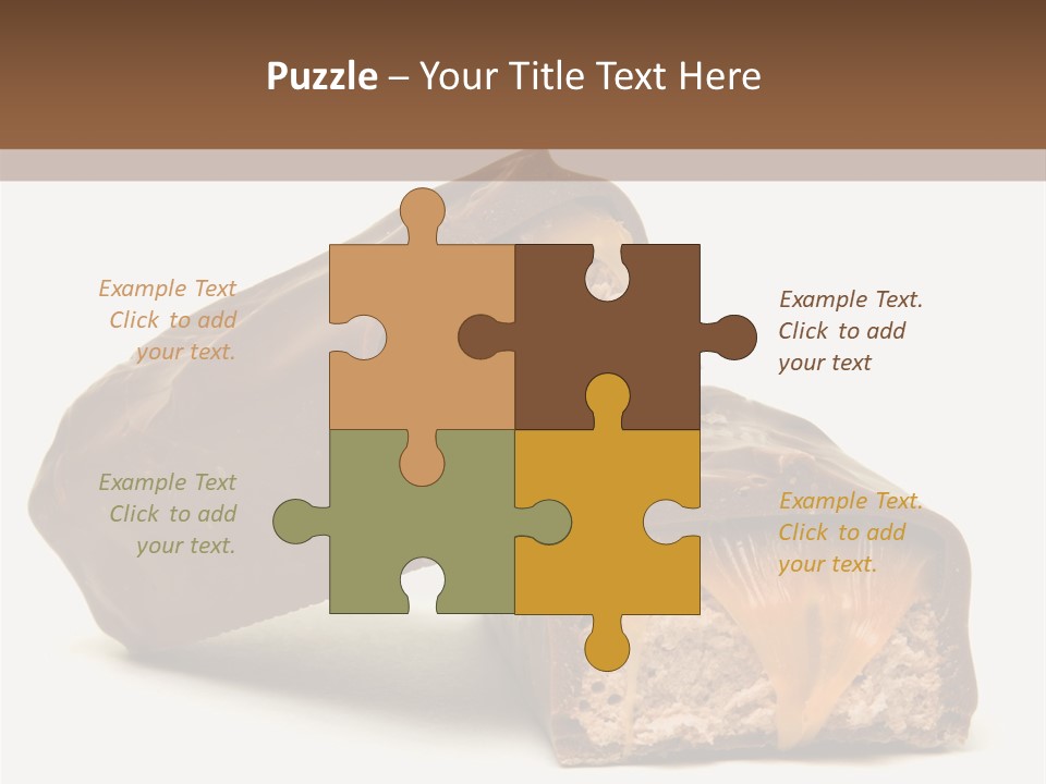 Caramel Treat Sliced PowerPoint Template
