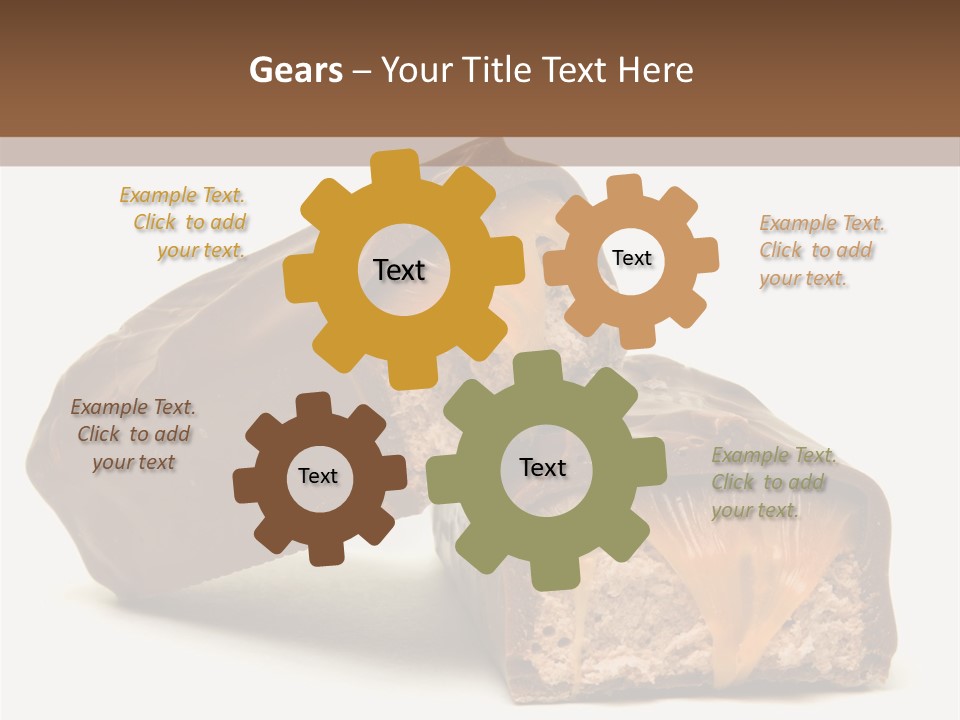 Caramel Treat Sliced PowerPoint Template