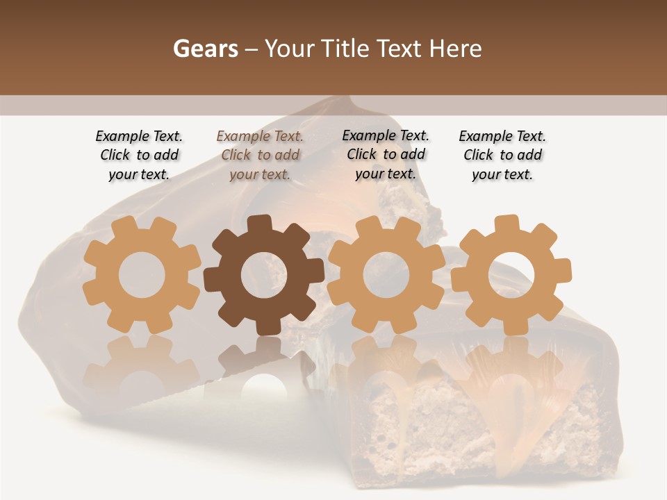 Caramel Treat Sliced PowerPoint Template