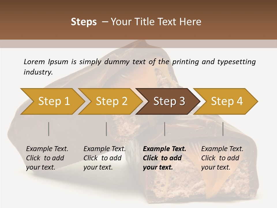 Caramel Treat Sliced PowerPoint Template