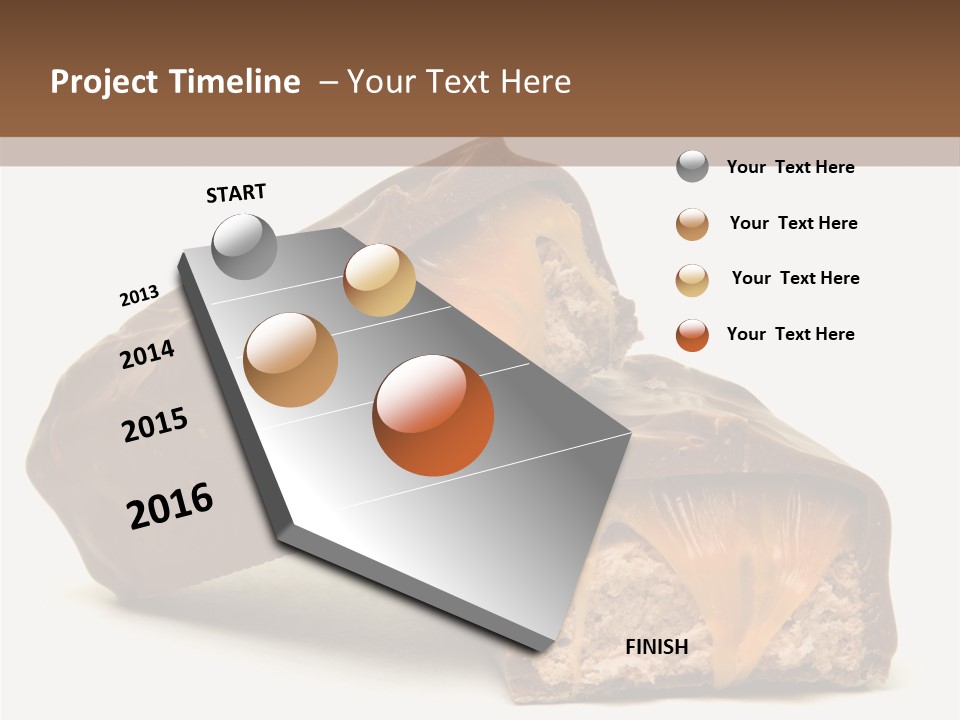Caramel Treat Sliced PowerPoint Template