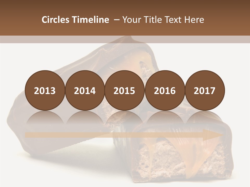 Caramel Treat Sliced PowerPoint Template