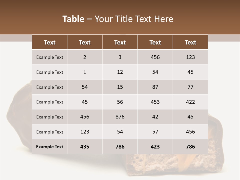 Caramel Treat Sliced PowerPoint Template