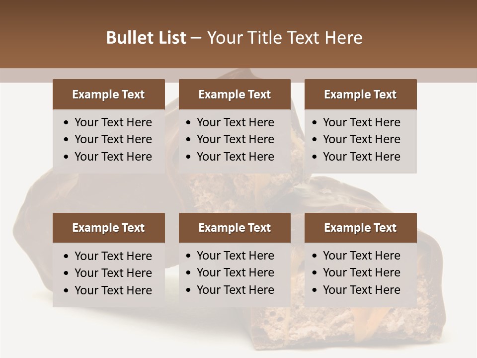 Caramel Treat Sliced PowerPoint Template