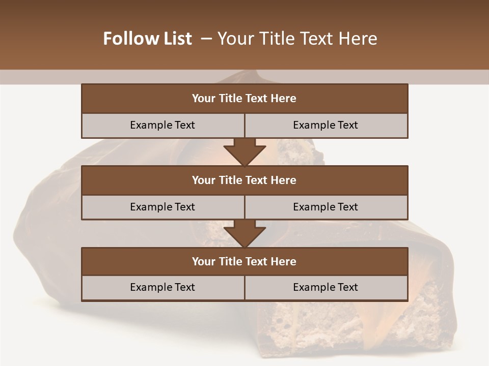 Caramel Treat Sliced PowerPoint Template