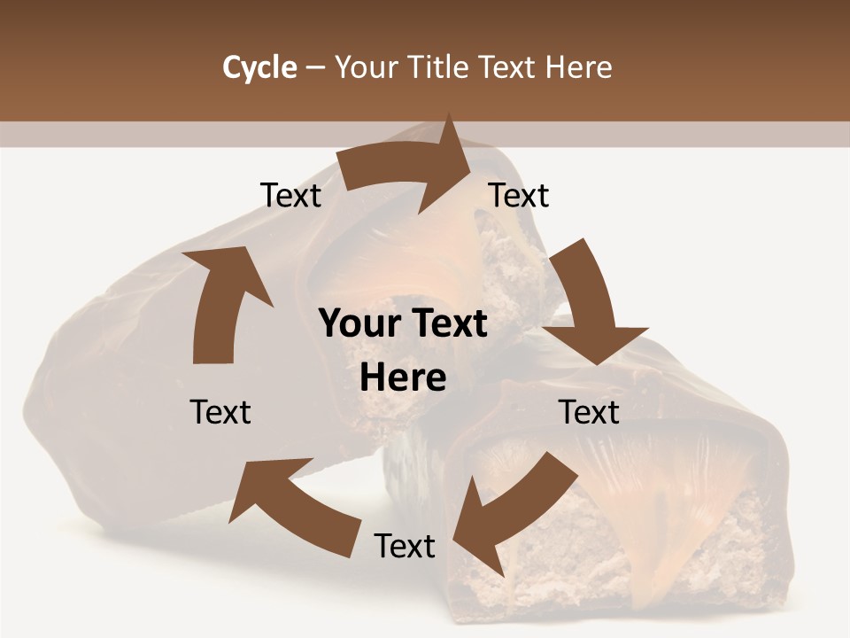Caramel Treat Sliced PowerPoint Template