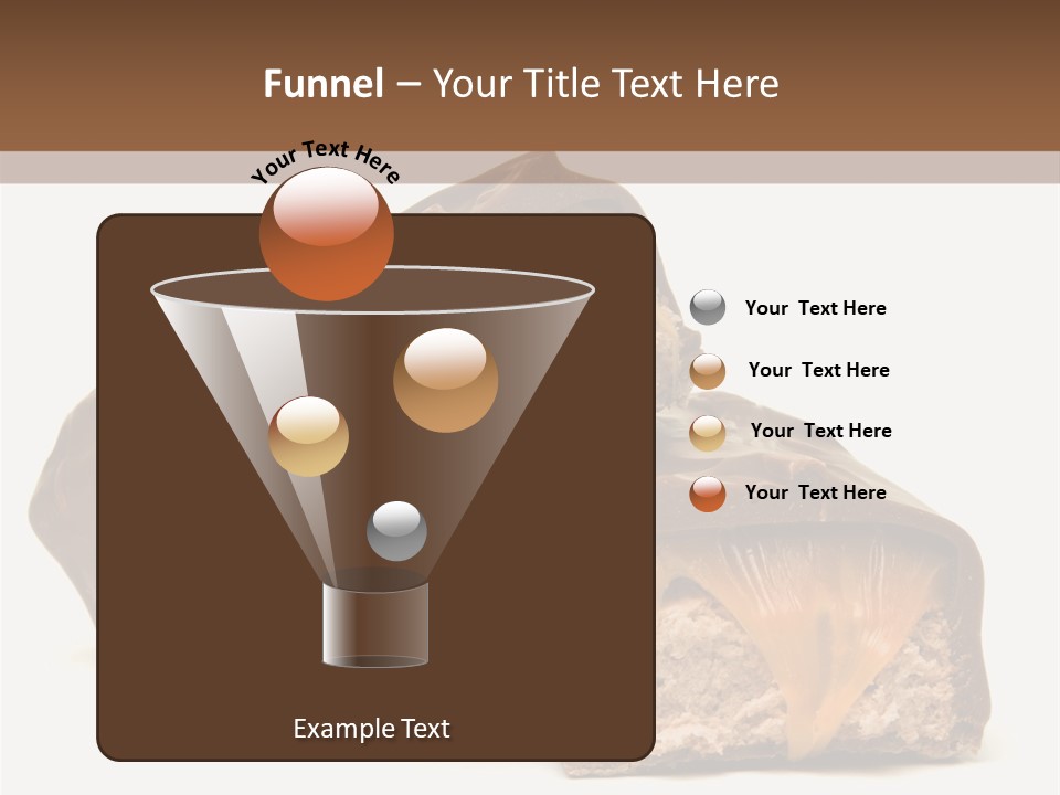 Caramel Treat Sliced PowerPoint Template