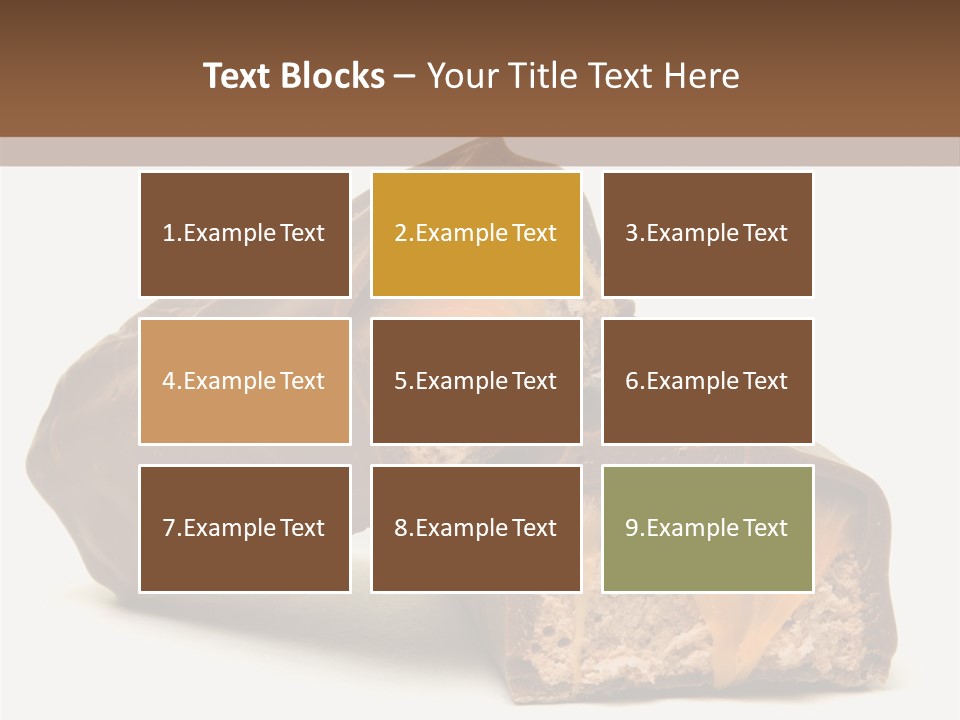 Caramel Treat Sliced PowerPoint Template