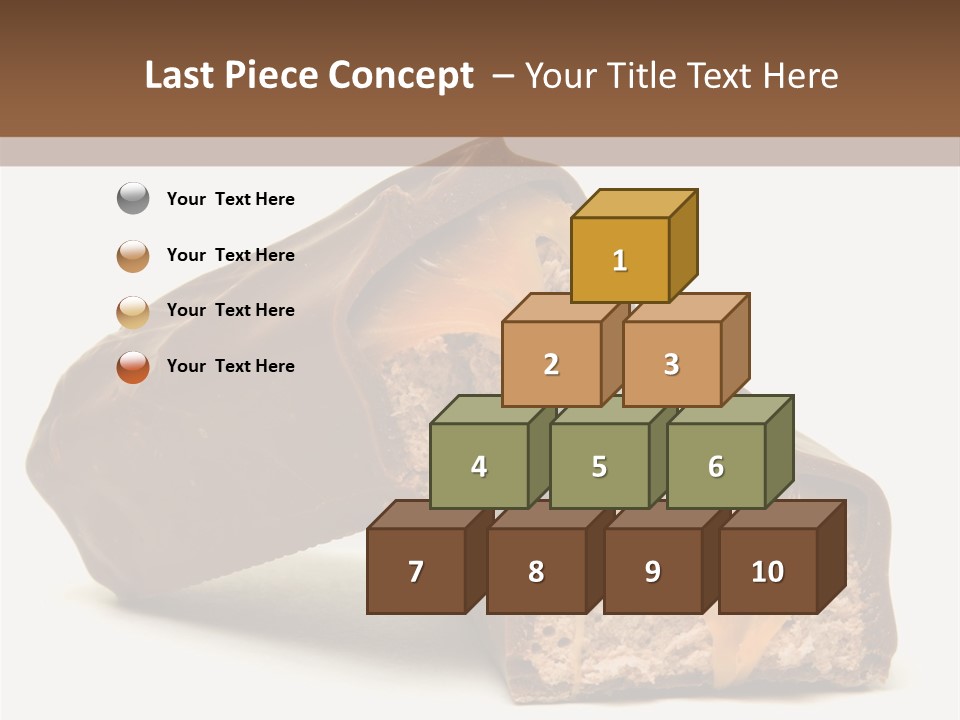 Caramel Treat Sliced PowerPoint Template