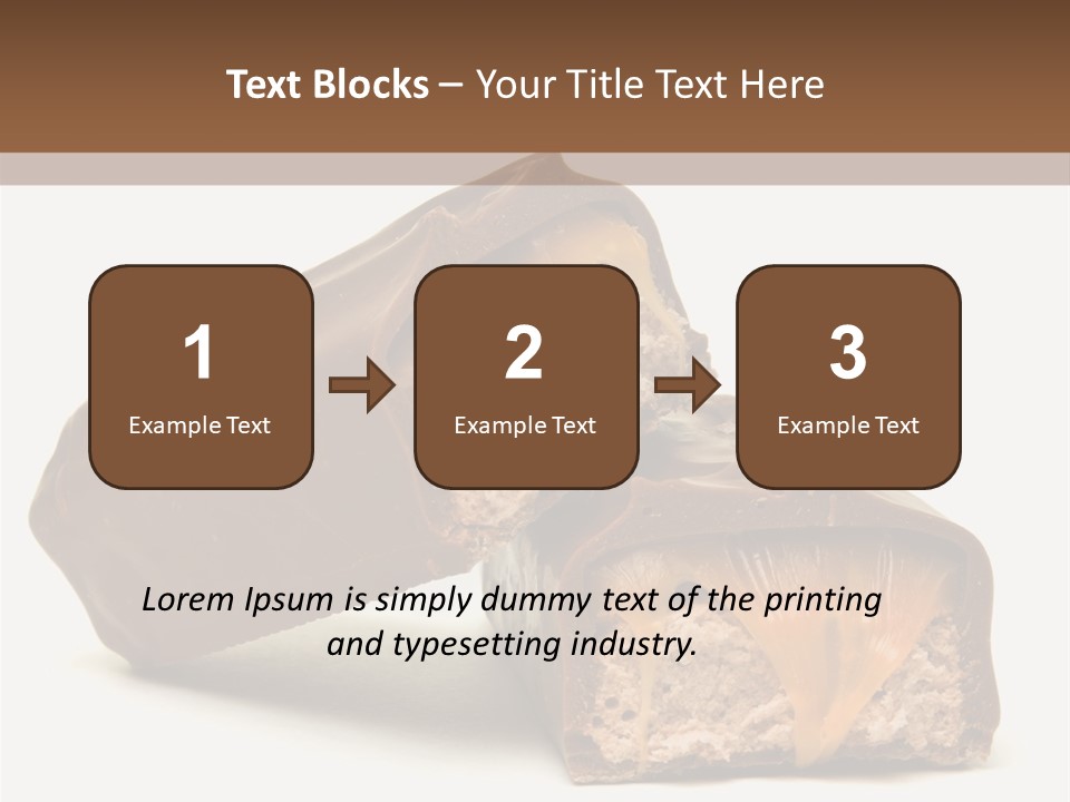 Caramel Treat Sliced PowerPoint Template