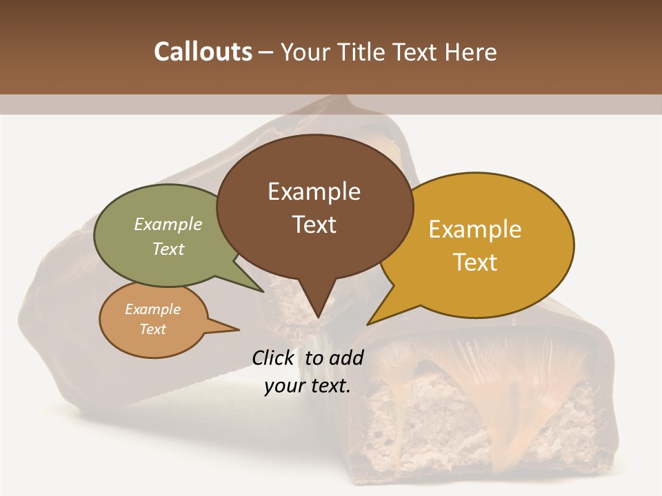 Caramel Treat Sliced PowerPoint Template