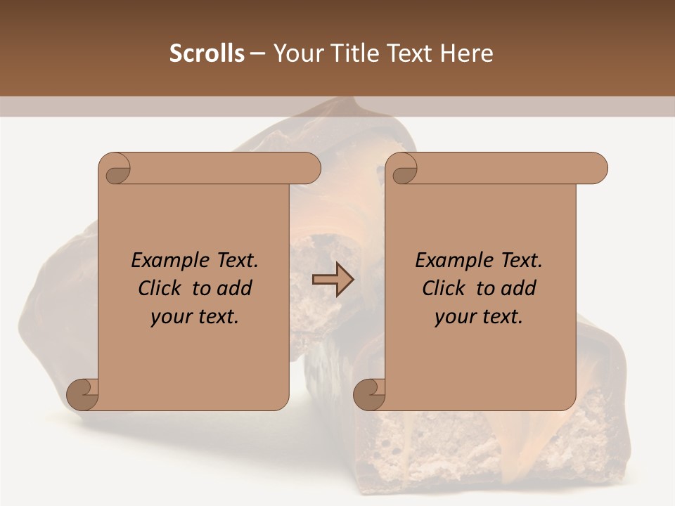 Caramel Treat Sliced PowerPoint Template