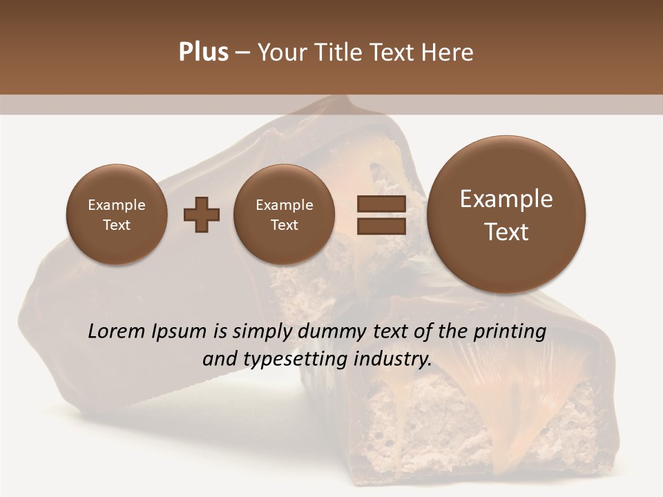 Caramel Treat Sliced PowerPoint Template