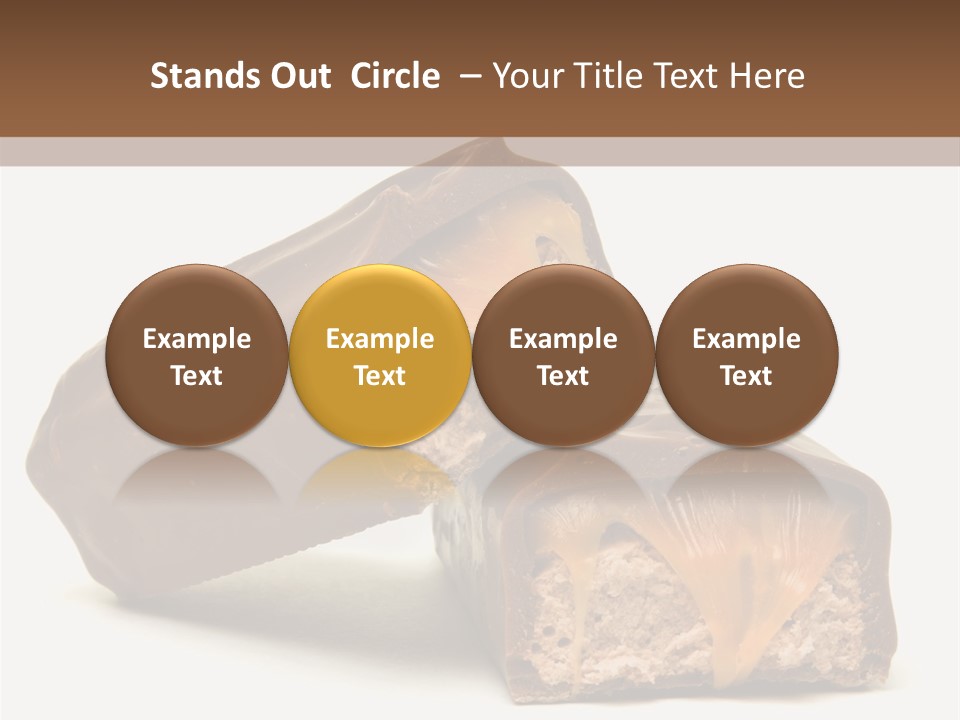 Caramel Treat Sliced PowerPoint Template