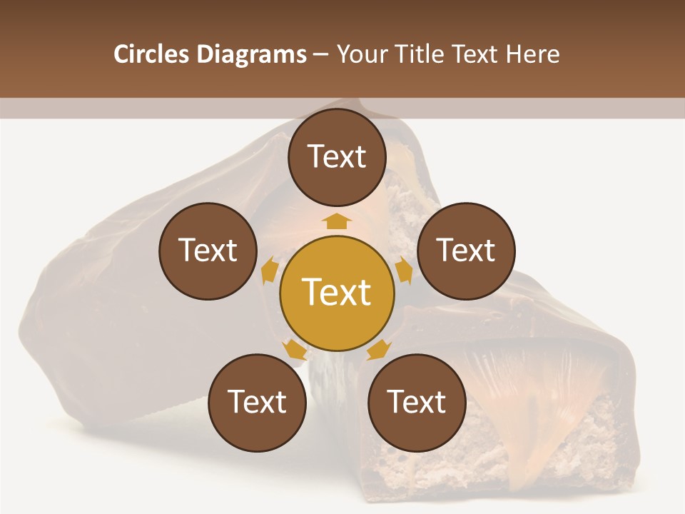 Caramel Treat Sliced PowerPoint Template