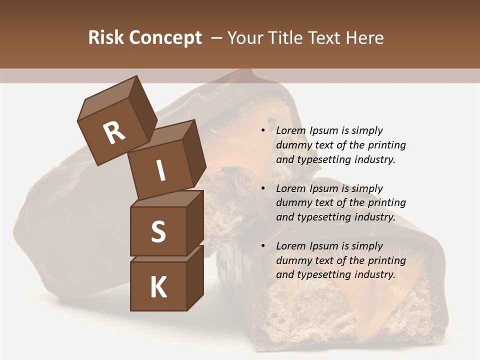 Caramel Treat Sliced PowerPoint Template