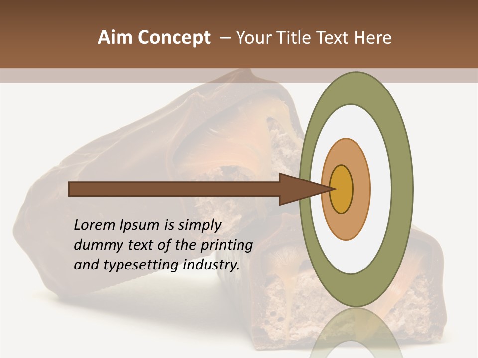 Caramel Treat Sliced PowerPoint Template