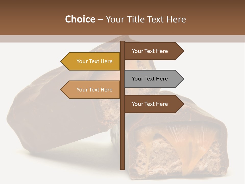 Caramel Treat Sliced PowerPoint Template