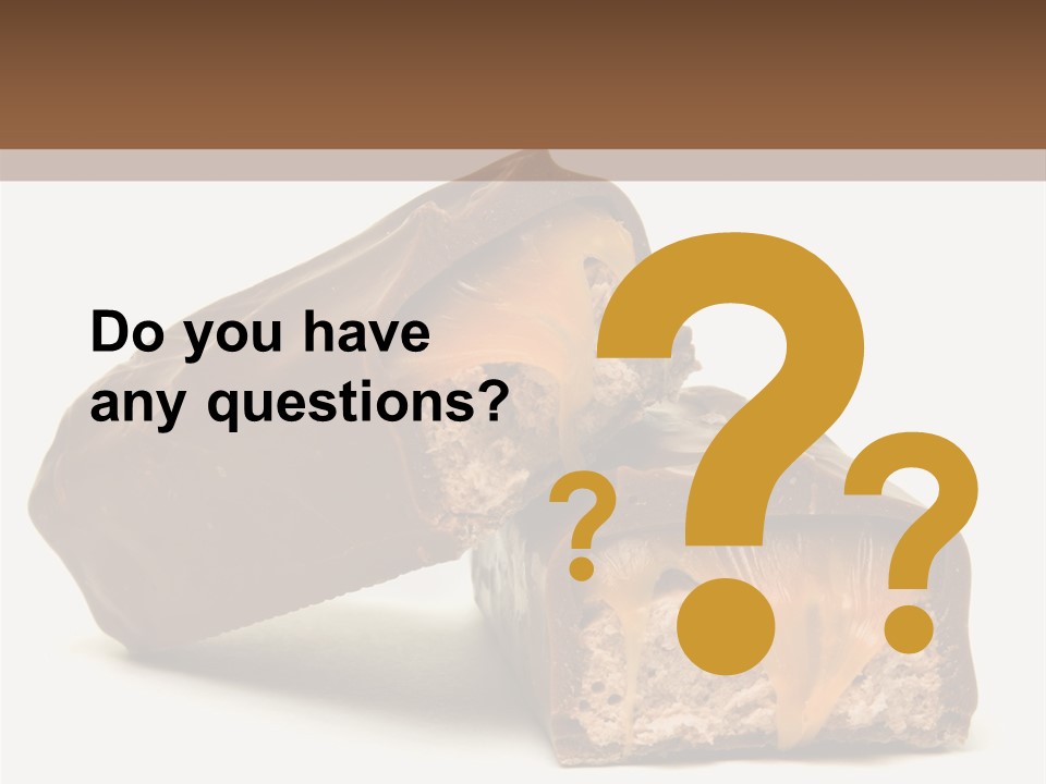 Caramel Treat Sliced PowerPoint Template