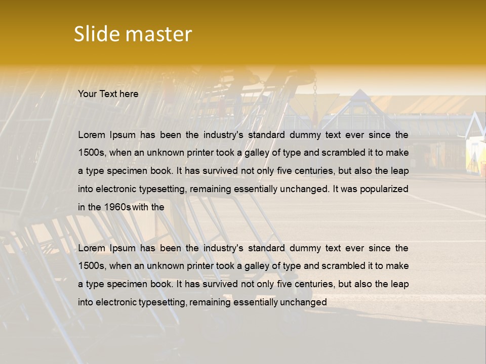 Selling Supermarket Shop PowerPoint Template