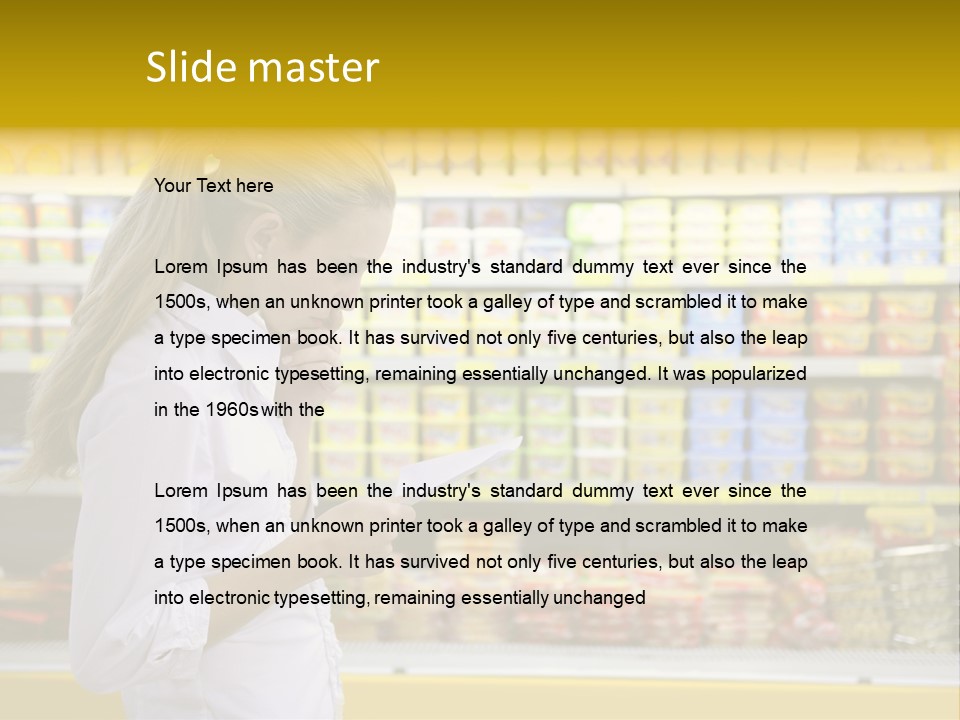 Lifestyle Shop Freshness PowerPoint Template