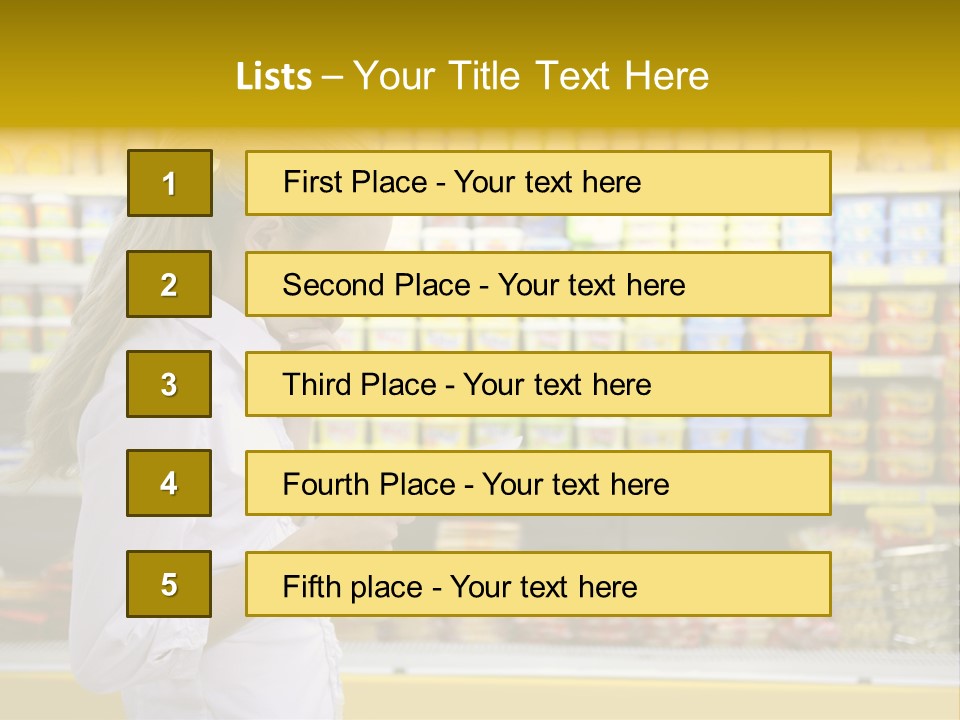 Lifestyle Shop Freshness PowerPoint Template