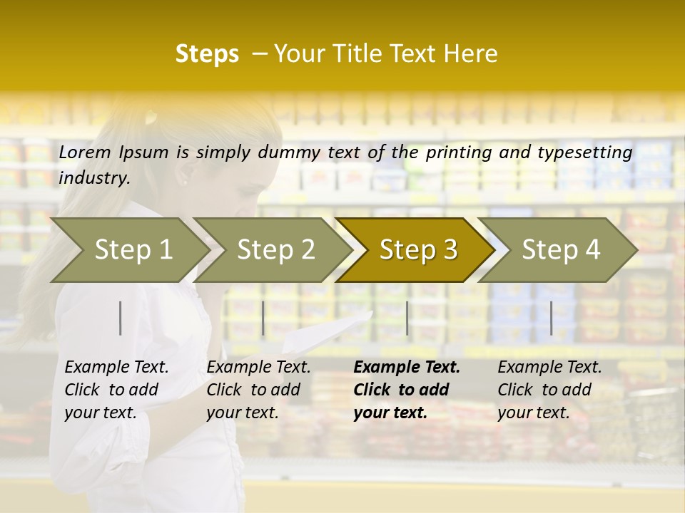 Lifestyle Shop Freshness PowerPoint Template