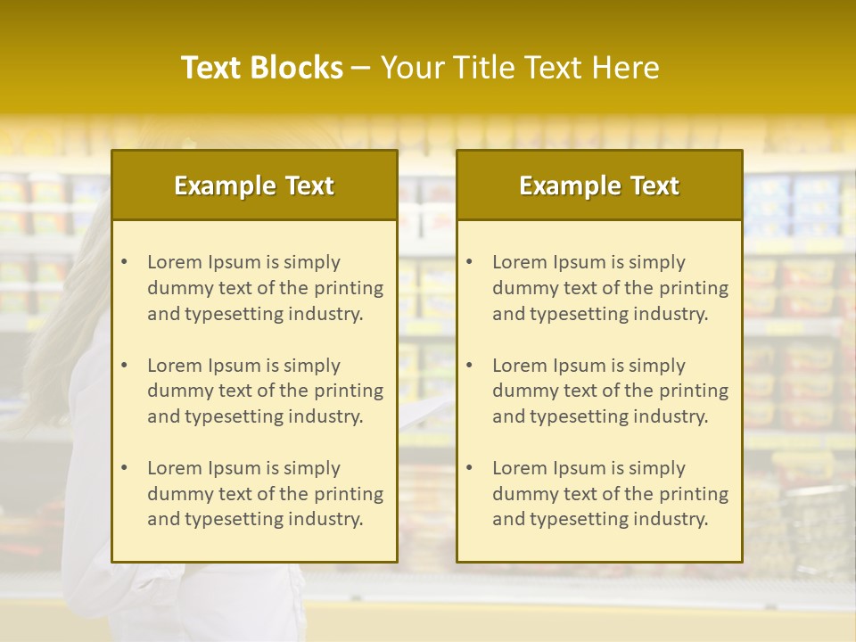Lifestyle Shop Freshness PowerPoint Template