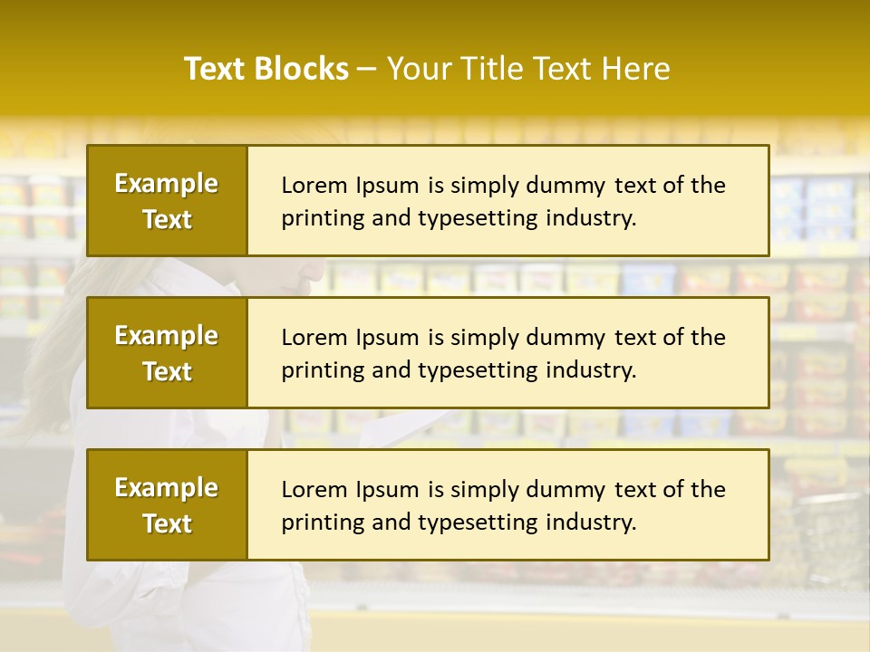 Lifestyle Shop Freshness PowerPoint Template