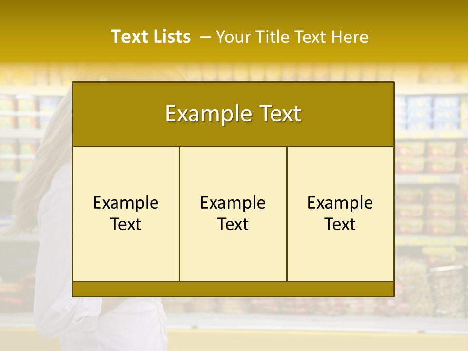 Lifestyle Shop Freshness PowerPoint Template