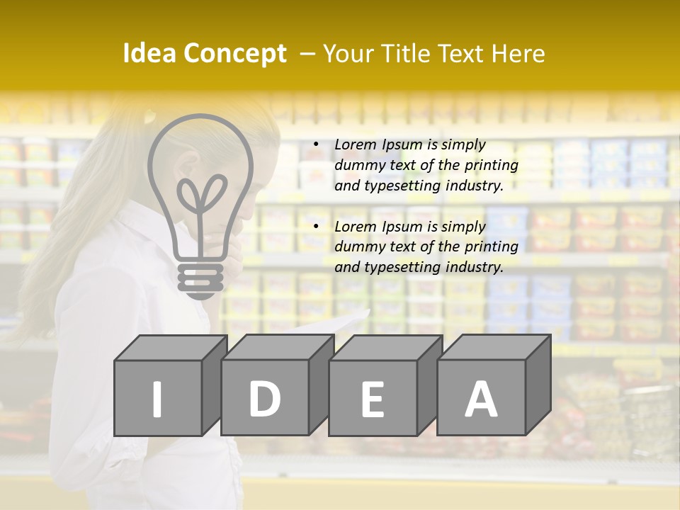 Lifestyle Shop Freshness PowerPoint Template