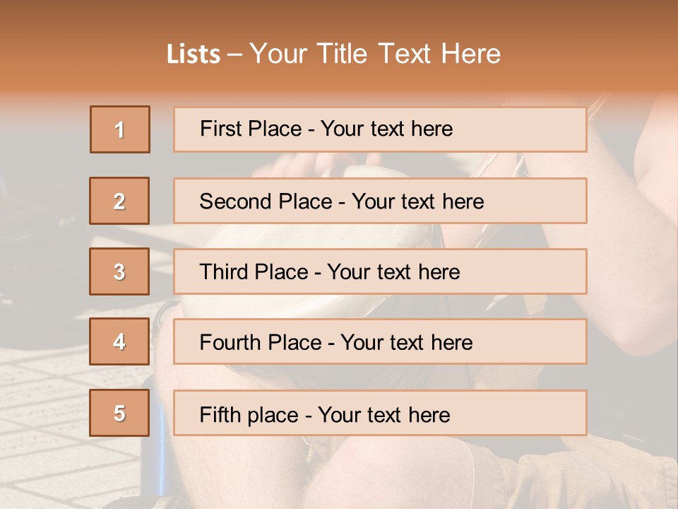 Wood Bang Object PowerPoint Template