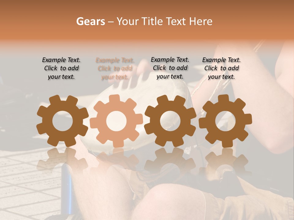 Wood Bang Object PowerPoint Template