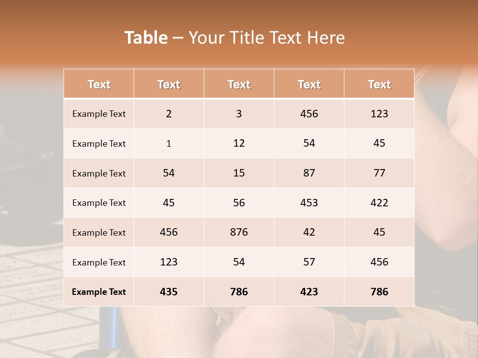 Wood Bang Object PowerPoint Template