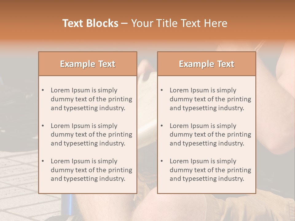 Wood Bang Object PowerPoint Template