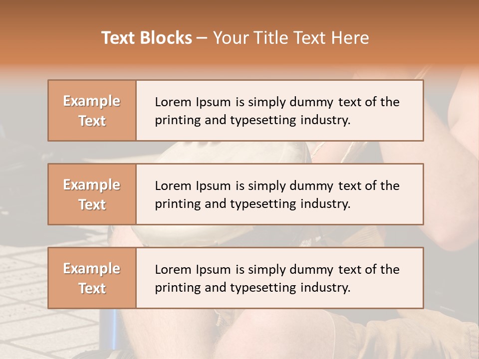 Wood Bang Object PowerPoint Template