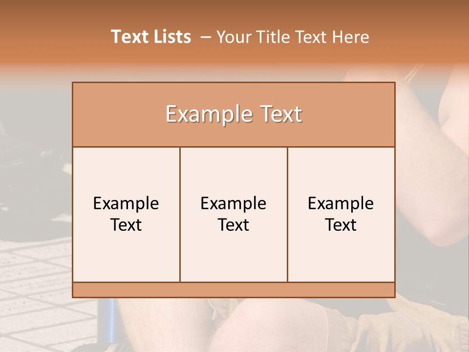 Wood Bang Object PowerPoint Template