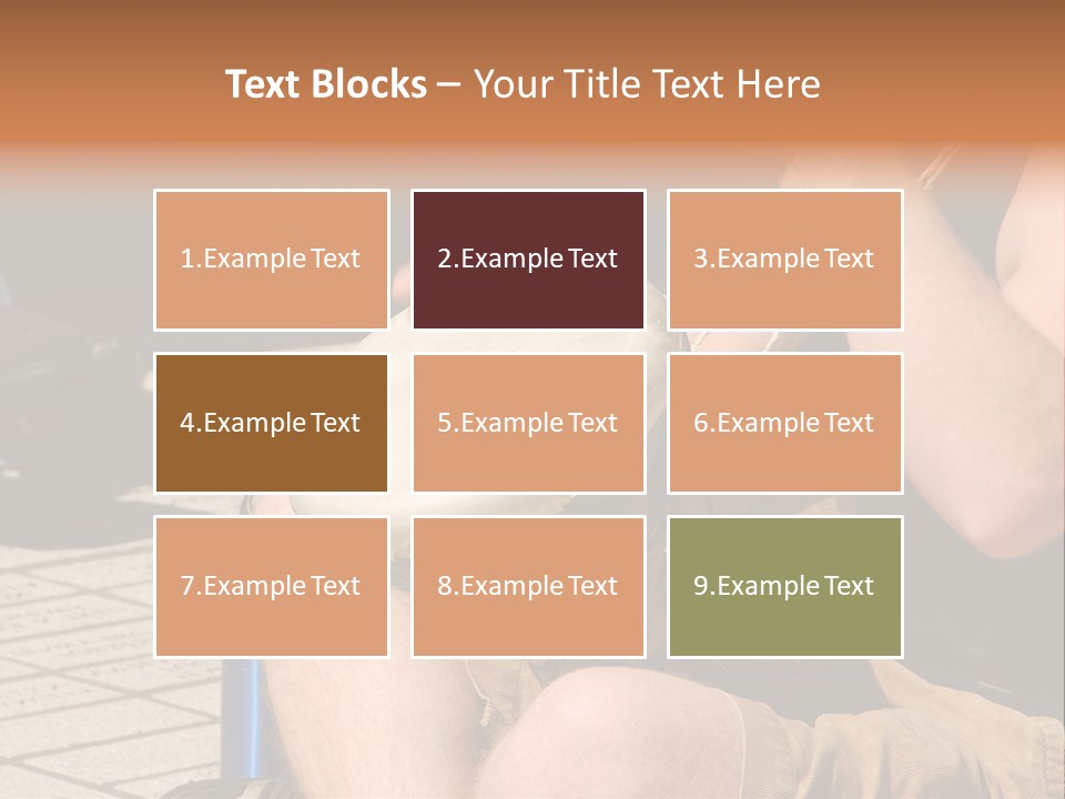 Wood Bang Object PowerPoint Template