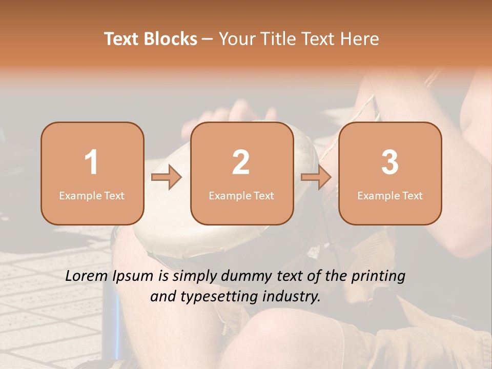 Wood Bang Object PowerPoint Template