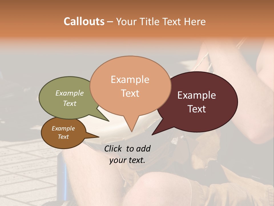 Wood Bang Object PowerPoint Template