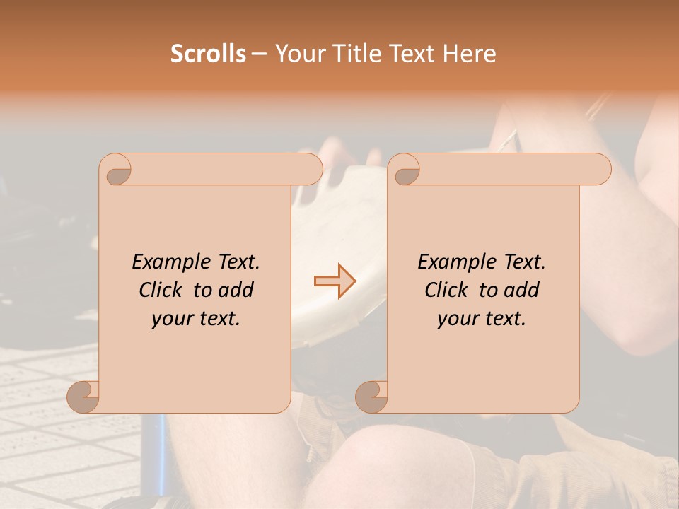 Wood Bang Object PowerPoint Template