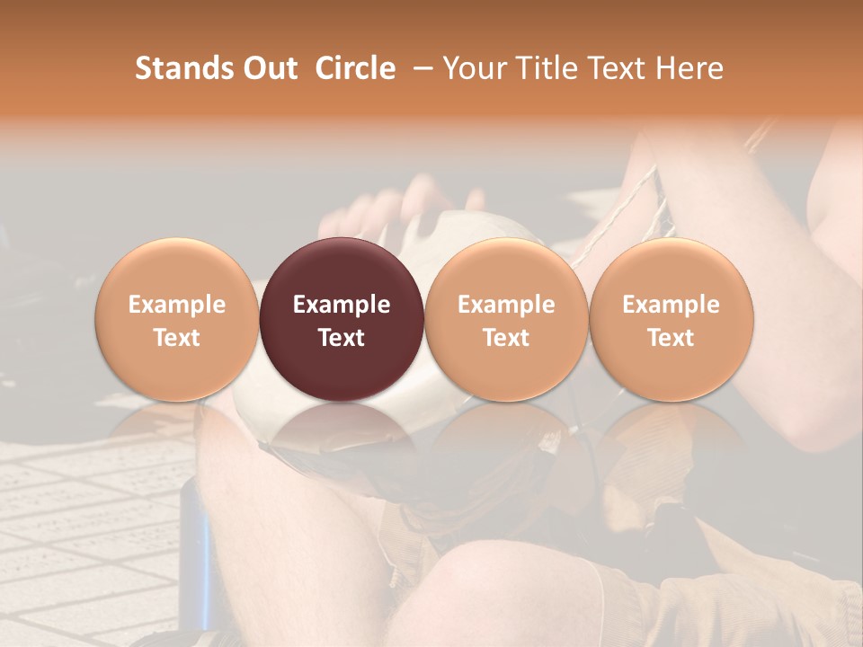 Wood Bang Object PowerPoint Template